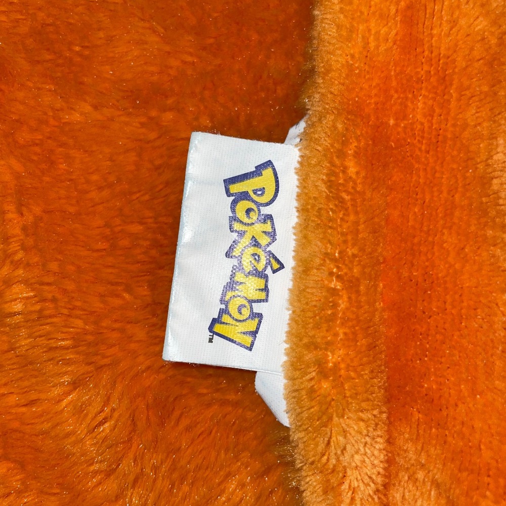 Pokemon Charmander Hooded Wearable Blanket Orange Plush Fleece Kids 29x46 - Picture 2 of 10